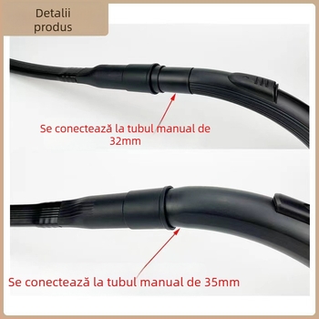 Cap de aspirator pentru uz casnic cu extensie, duză plată moale, telescopică, aspirație plată lungă, accesorii universale 3235