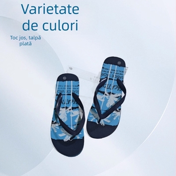 Flip-flops pentru bărbați, vară, exterior, talpă moale, antiderapante, confortabile pentru plajă