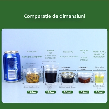Recipient pentru sos cu capac, cutiuță mică pentru jeleu/pudincă, recipient integrat pentru condimente