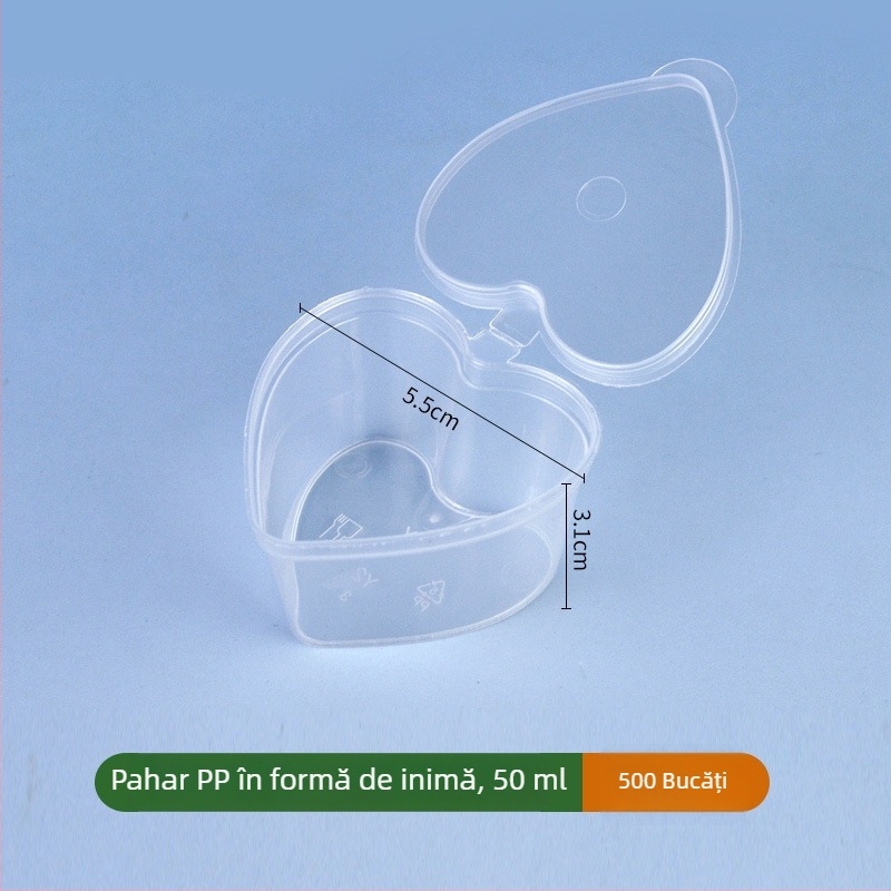 Recipient pentru sos cu capac, cutiuță mică pentru jeleu/pudincă, recipient integrat pentru condimente