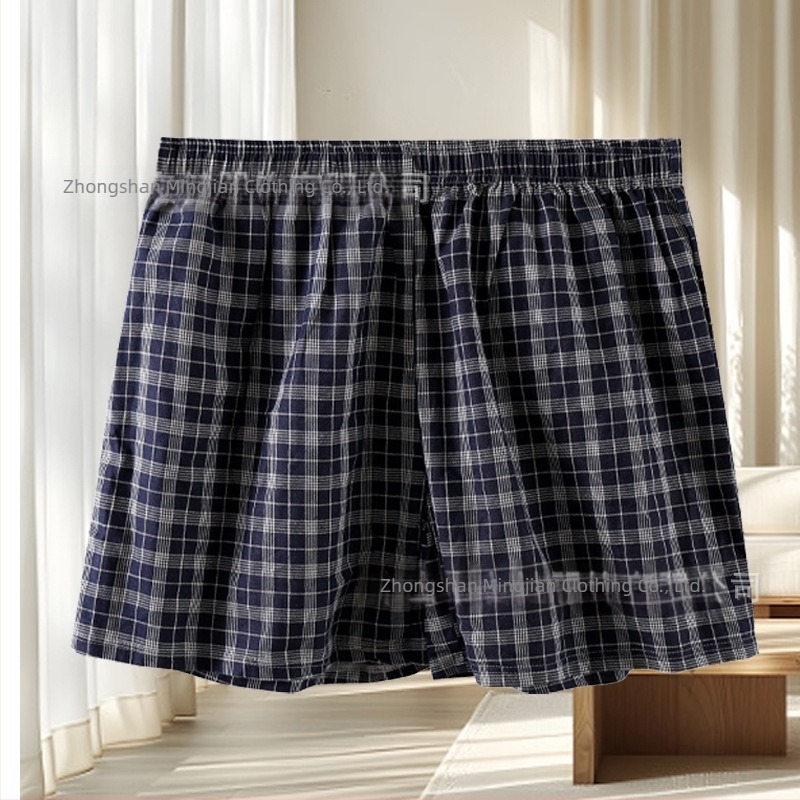 Pantaloni scurți de bumbac pentru bărbați – Pantaloni Aro, croială lejeră, pentru plajă și confort acasă, mărime mare