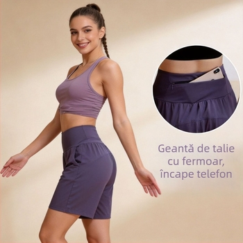 Pantaloni Harajuku, ușori, imprimeu, talie medie-joasă, cinci lungimi, design pe spatele taliei, țesătură tip piele, cu etichetă