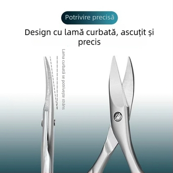 Clește de unghii din oțel inoxidabil pentru bărbați, tăietori ascuțite pentru unghii ale mâinilor și picioarelor, portabile pentru uz casnic