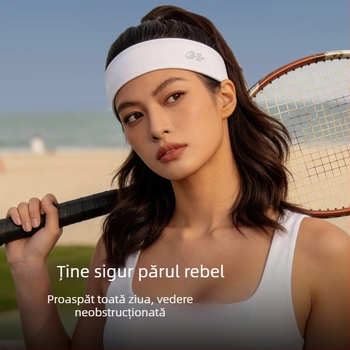 Gaolejie bandă de păr sport, unisex, absorbantă la transpirație, uscare rapidă, pentru alergare, yoga și tenis, cu elasticitate înaltă