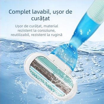 Mașină de ras manuală pentru femei, cu trei lame și lame ultra-subțiri rezistente la zgârieturi