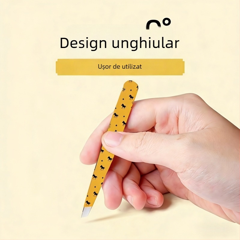 Set de pensete pentru sprâncene din oțel inoxidabil – instrument cosmetic de precizie