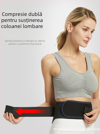 Bandă talie cu turmalin, încălzire, respirabilă, placă de oțel