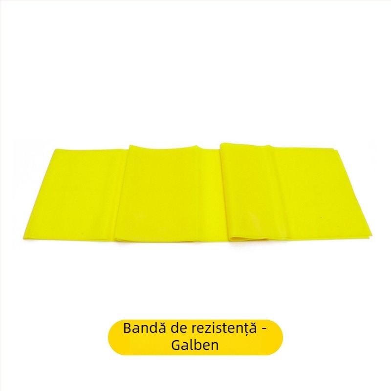 Set de yoga din TPE – bandă de tensiune, bandă elastică, bandă de întindere, funie pentru antrenament, foaie de yoga