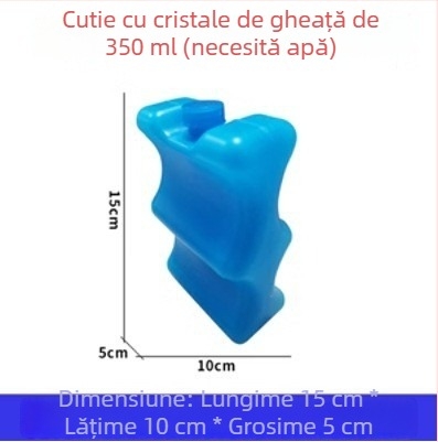 Cutie reutilizabilă cu gheață din cristale albastre pentru aer condiționat și ventilatoare - placă de gheață universală, fără apă necesară
