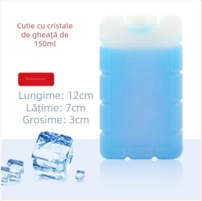 Cutie reutilizabilă cu gheață din cristale albastre pentru aer condiționat și ventilatoare - placă de gheață universală, fără apă necesară