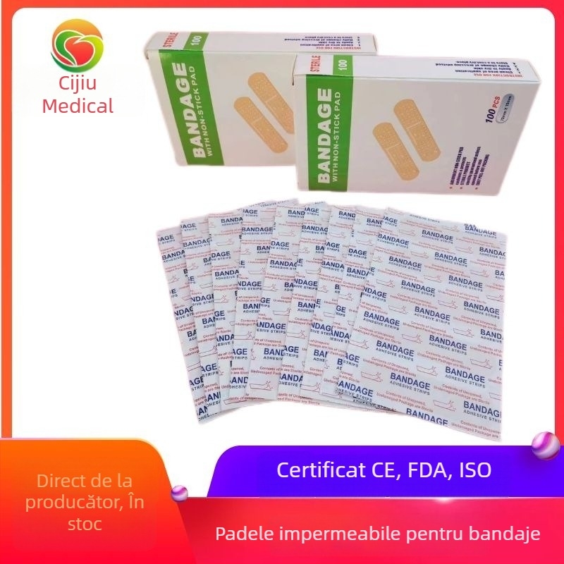 Bandaj PE impermeabil, respirabil, cu cremă hemostatică, protecție pentru picioare, ambalat în cutie
