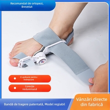 Corector reglabil Hallux Valgus, separator degetelor, dispozitiv ortopedic pentru degetul mare