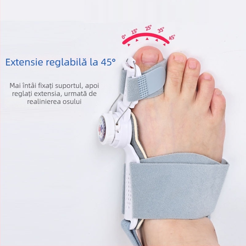 Corector reglabil Hallux Valgus, separator degetelor, dispozitiv ortopedic pentru degetul mare