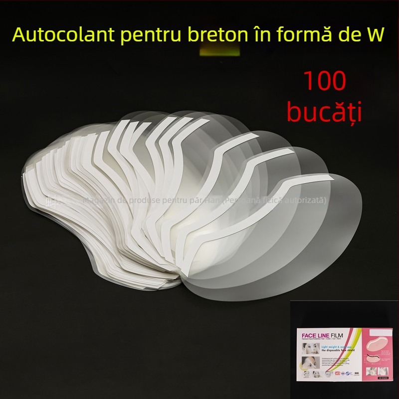 Acoperire de unică folosință pentru față și frunte, pentru saloane de coafură