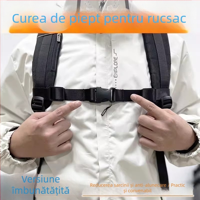 Bretea pentru piept anti-derapare pentru rucsac de drumeție, cataramă universală pentru copii și adulți