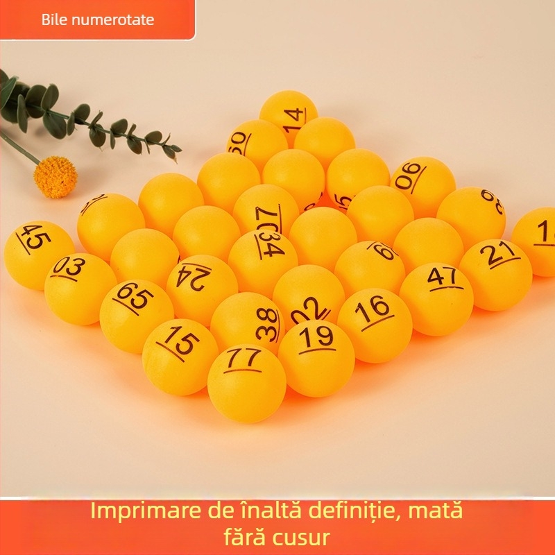 Bile galbene digitale pentru loterie, ideale pentru întâlniri anuale și team building, pentru extrageri