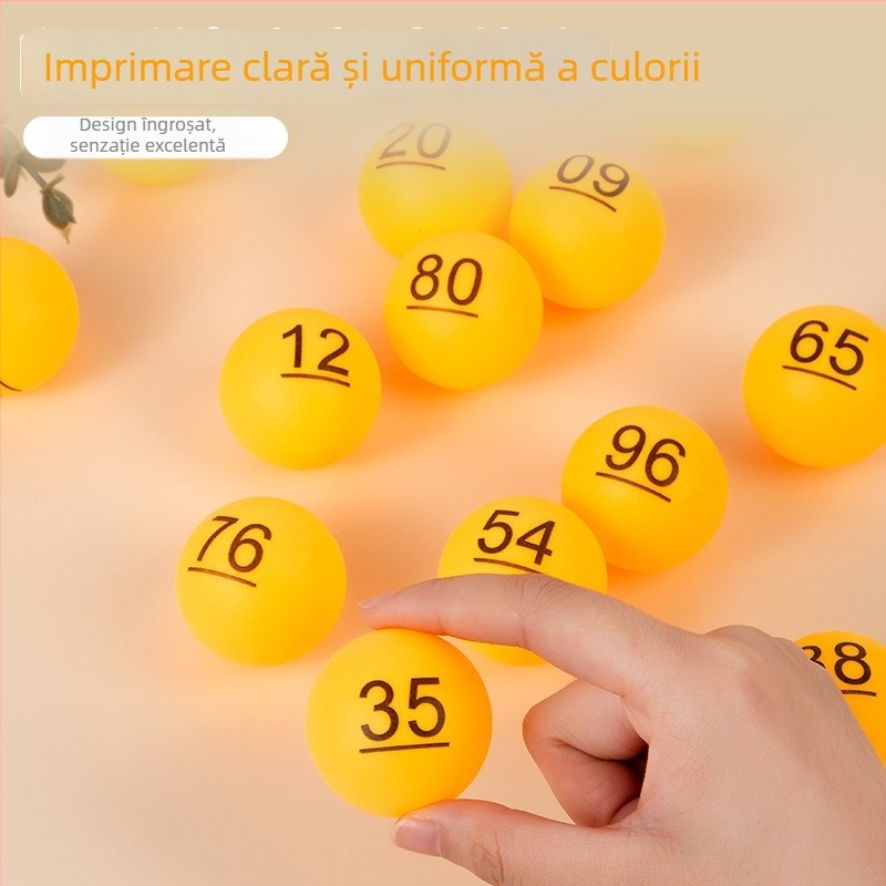 Bile galbene digitale pentru loterie, ideale pentru întâlniri anuale și team building, pentru extrageri