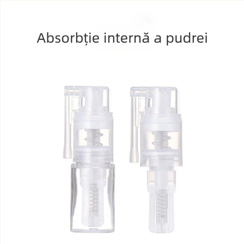 Sticluță mini de pulverizator pentru pudră, 8 ml, duză lungă, capac apăsat, pentru talc, pudră medicală și pudră fină