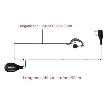 BF888S UV5R UV-9R TC-510 adaptor pentru cască PTT hexagonal în formă de K