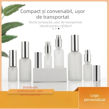Sticlă mată pentru ulei esențial, 5–100 ml, duză de pulverizare, probă de parfum