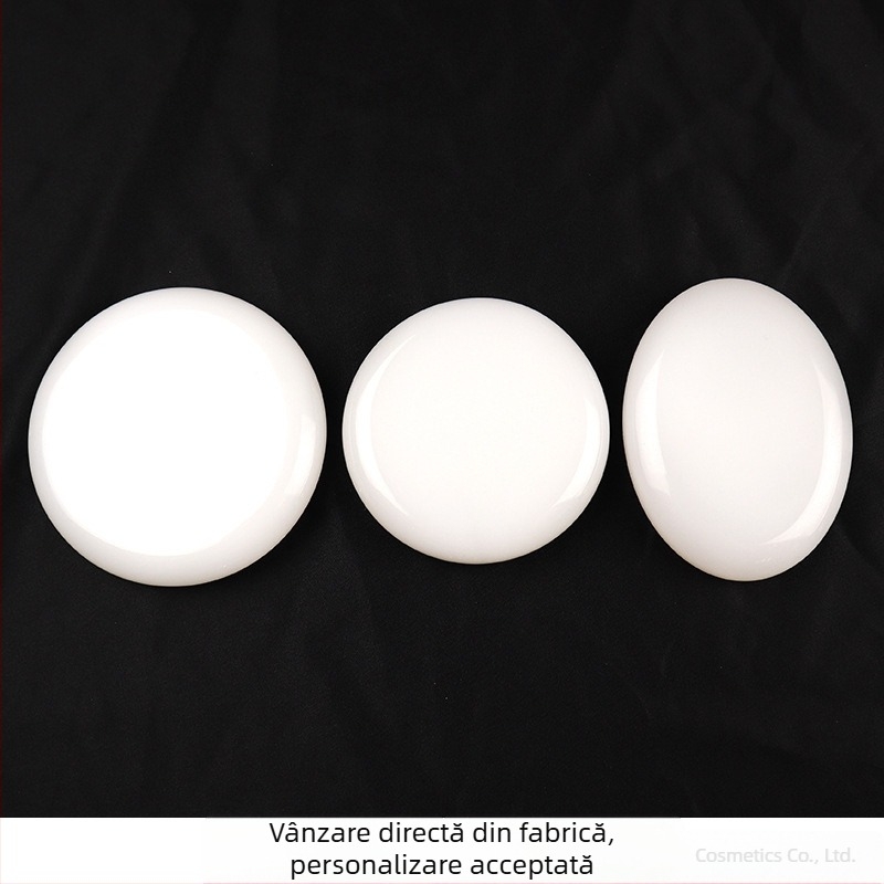 Set de pietre de masaj din jad măsliniu cu temperatură constantă – pietre Gua Sha pentru spa și terapie prin căldură