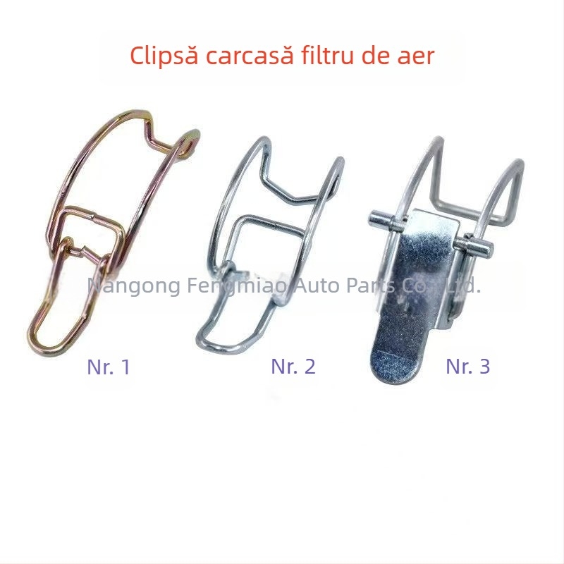 Carcasă universală pentru filtru de aer auto, cu clip din oțel și capac exterior pentru admisia aerului