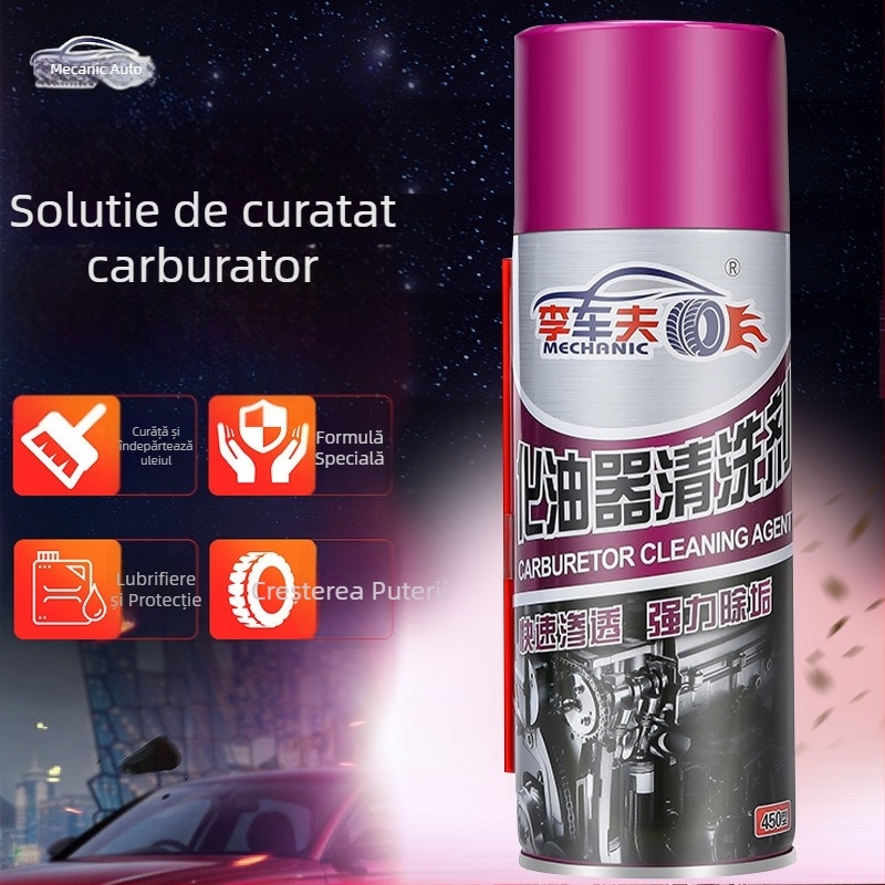 Curățător de carburator pentru motociclete, curăță supapa choke și vana de accelerație, elimină depunerile de ulei și depunerile de carbon