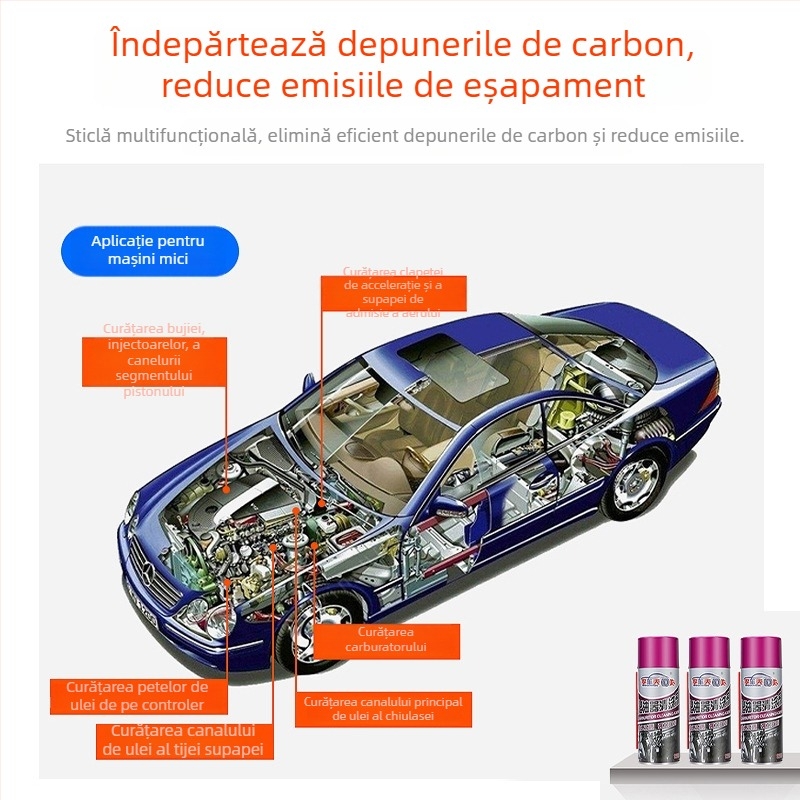 Curățător de carburator pentru motociclete, curăță supapa choke și vana de accelerație, elimină depunerile de ulei și depunerile de carbon