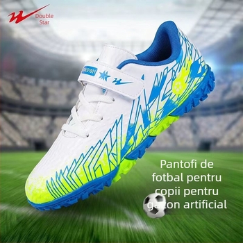 Pantofi de fotbal TF Double Star pentru adolescenți și copii, antialunecare și rezistenți la uzură pentru antrenamente și meciuri