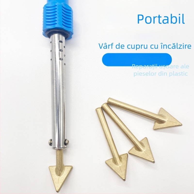 Fier de lipit cu încălzire triunghiulară de 60W pentru repararea fisurilor din plastic ale barelor auto