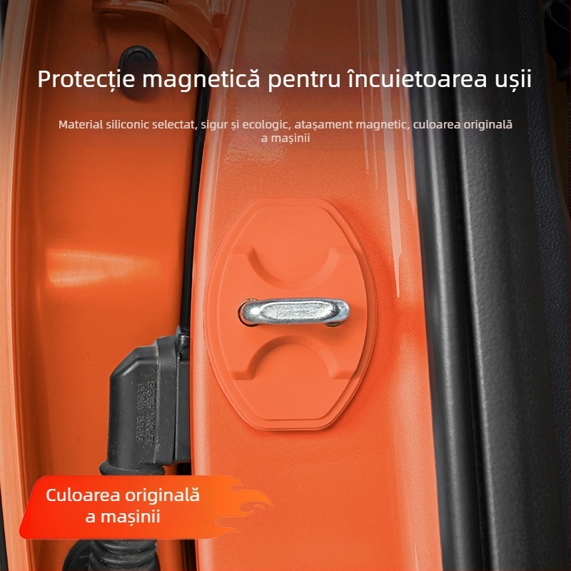 Capac protector din silicon pentru încuietoarea ușii Ledao L60/L90, cu tampon amortizor magnetic