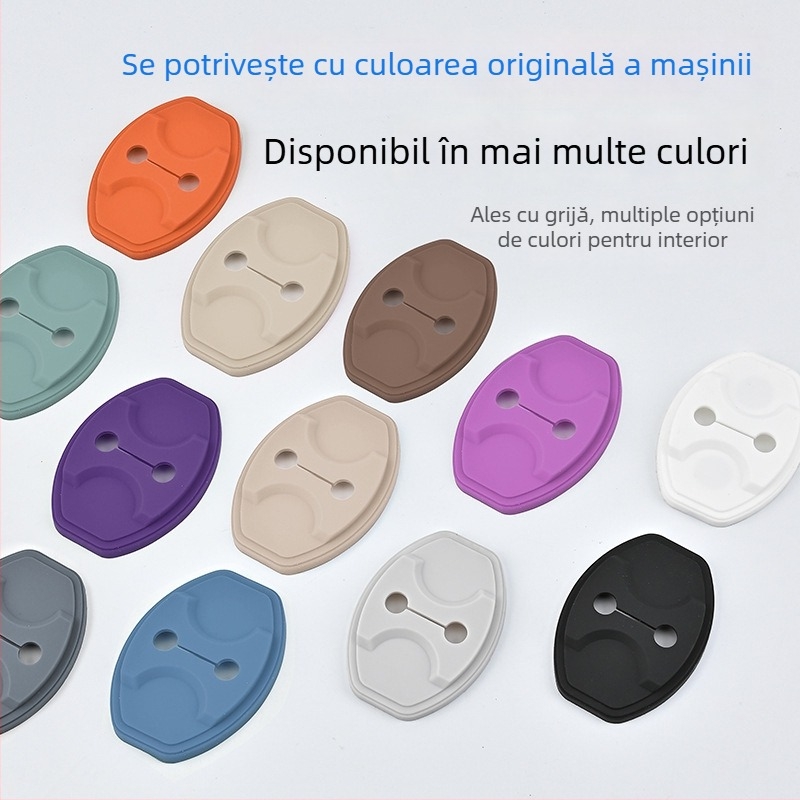 Capac protector din silicon pentru încuietoarea ușii Ledao L60/L90, cu tampon amortizor magnetic