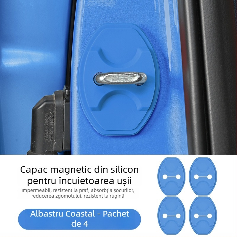 Capac protector din silicon pentru încuietoarea ușii Ledao L60/L90, cu tampon amortizor magnetic