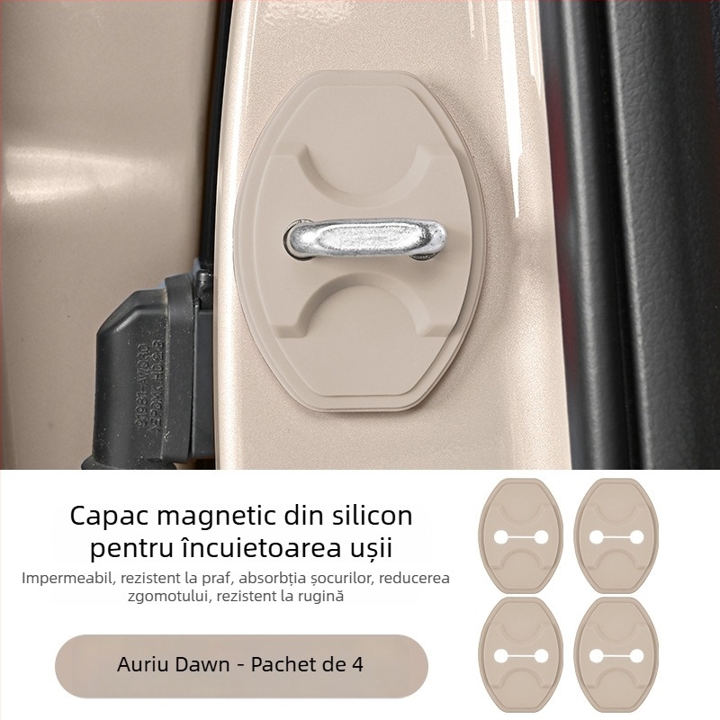 Capac protector din silicon pentru încuietoarea ușii Ledao L60/L90, cu tampon amortizor magnetic