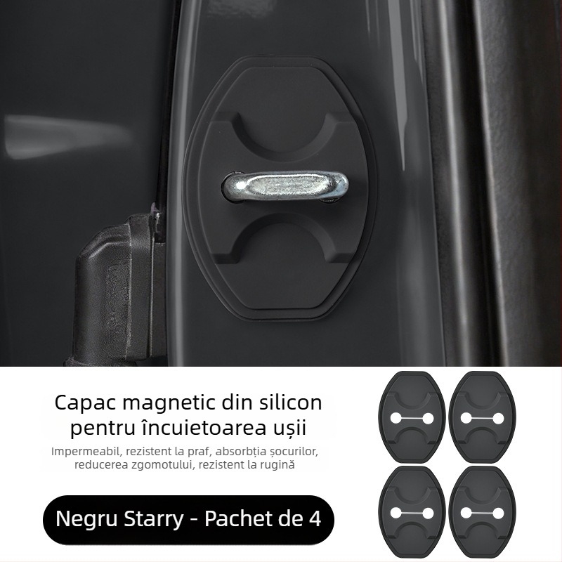 Capac protector din silicon pentru încuietoarea ușii Ledao L60/L90, cu tampon amortizor magnetic