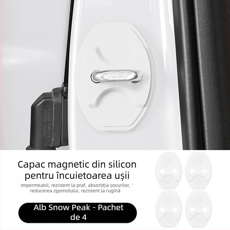 Capac protector din silicon pentru încuietoarea ușii Ledao L60/L90, cu tampon amortizor magnetic