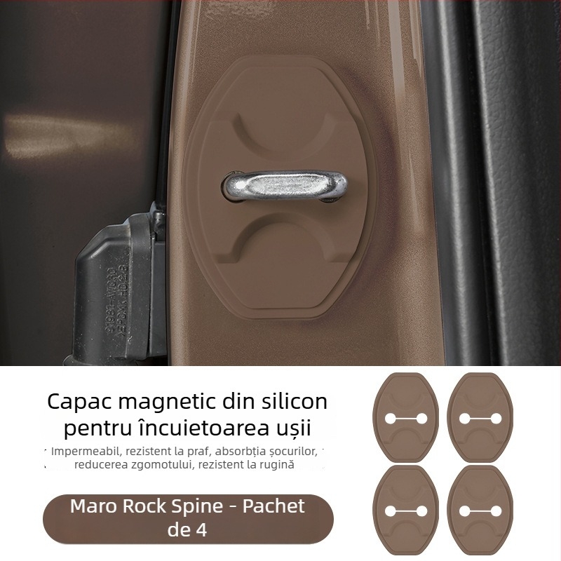 Capac protector din silicon pentru încuietoarea ușii Ledao L60/L90, cu tampon amortizor magnetic