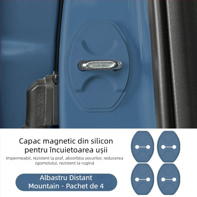 Capac protector din silicon pentru încuietoarea ușii Ledao L60/L90, cu tampon amortizor magnetic