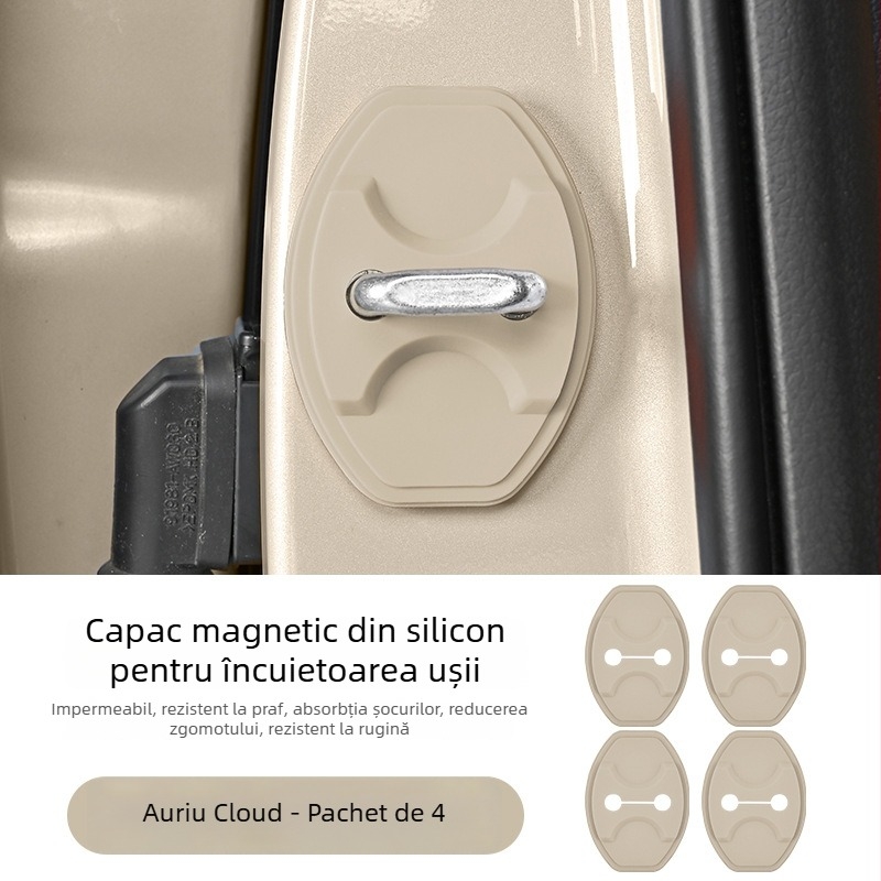 Capac protector din silicon pentru încuietoarea ușii Ledao L60/L90, cu tampon amortizor magnetic