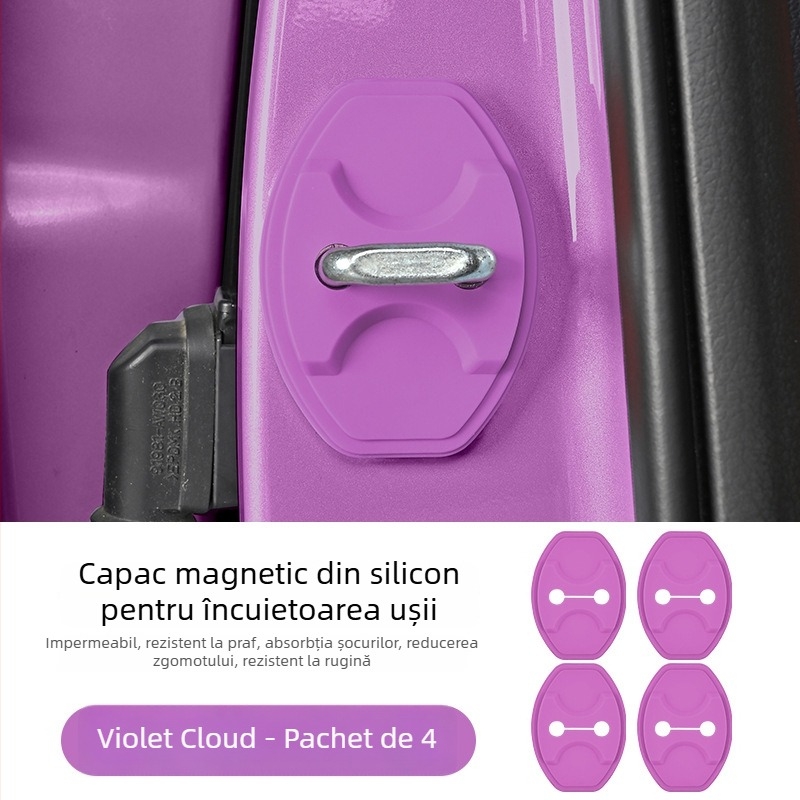Capac protector din silicon pentru încuietoarea ușii Ledao L60/L90, cu tampon amortizor magnetic