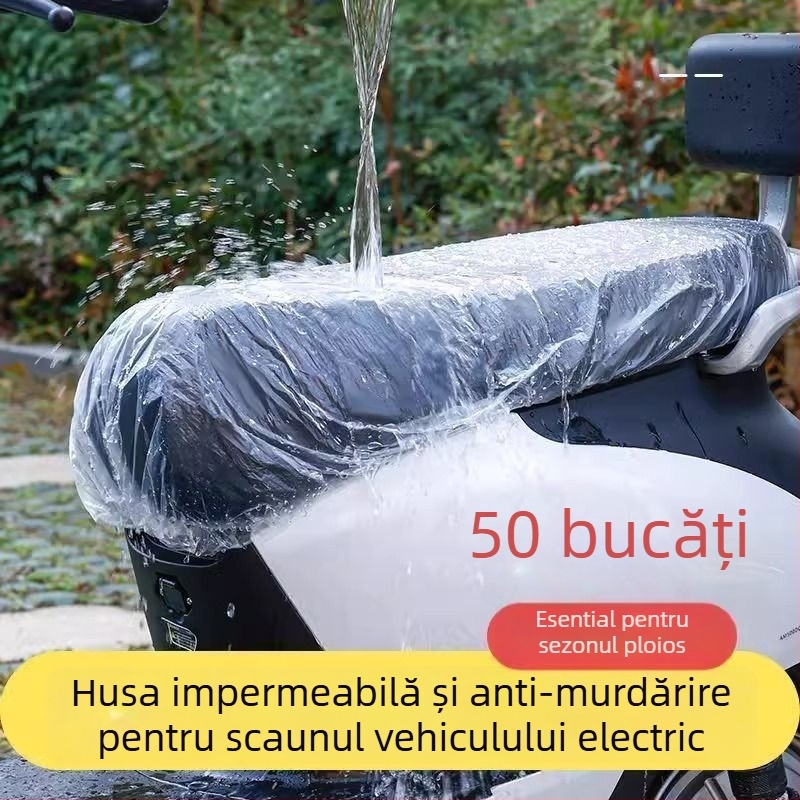Husă de șezut impermeabilă, de unică folosință, pentru vehicule electrice și motociclete; protecție împotriva prafului pentru toate anotimpurile