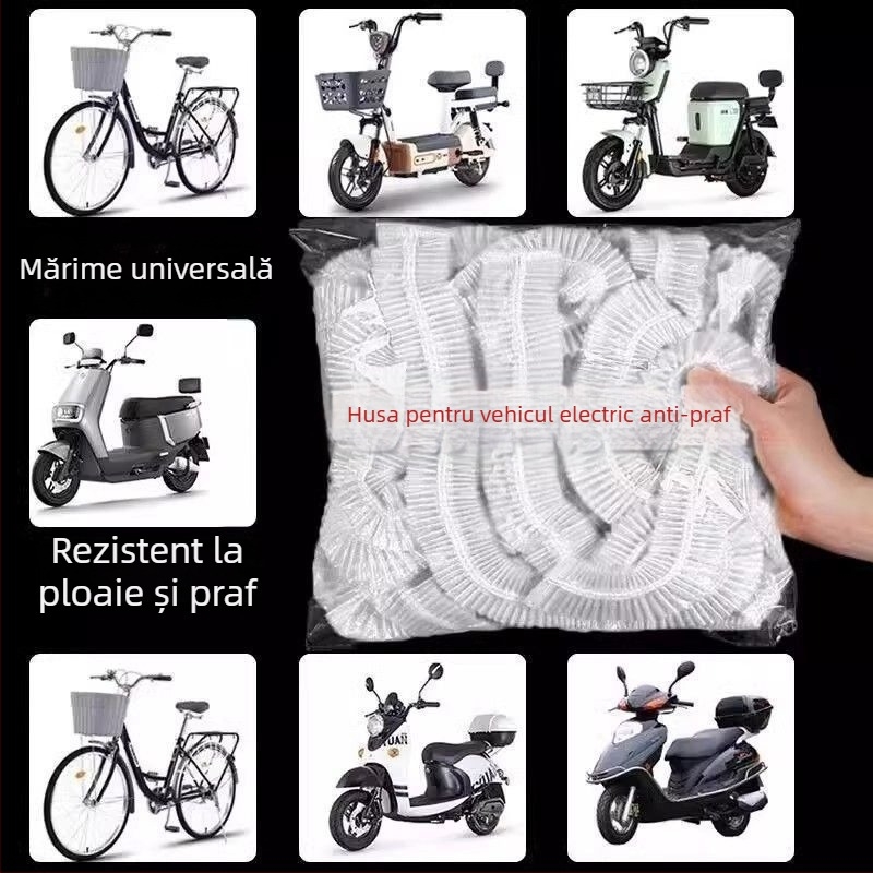 Husă de șezut impermeabilă, de unică folosință, pentru vehicule electrice și motociclete; protecție împotriva prafului pentru toate anotimpurile