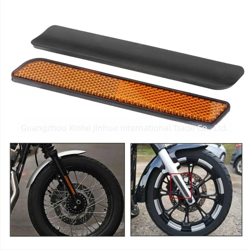 Autocolante reflectorizante pentru amortizoare față Harley-Davidson Glide, Softail și Sportster 883