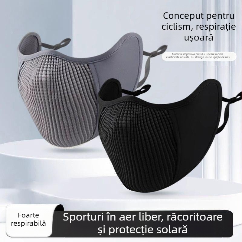 Mască respirabilă pentru drumeții în aer liber, 3D, simplă și stilată, versatilă pentru primăvară și vară, un nou model pentru sport și ciclism