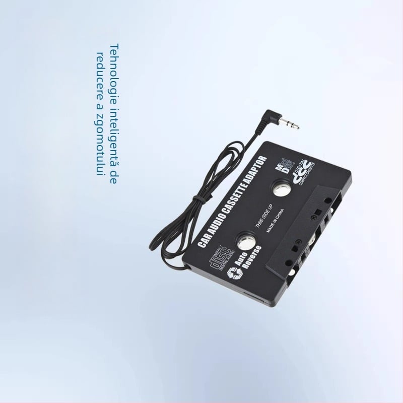 Convertor casetă auto de 3,5 inchi pentru MP3, înregistrare stereo cu reducere inteligentă a zgomotului