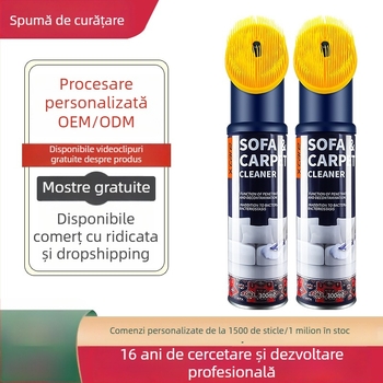 X’care Curățător cu spumă pentru interiorul mașinii – formulă fără clătire, îndepărtare intensă a petelor de pe plafonul din piele