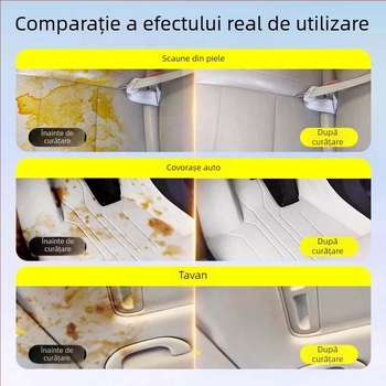 X’care Curățător cu spumă pentru interiorul mașinii – formulă fără clătire, îndepărtare intensă a petelor de pe plafonul din piele