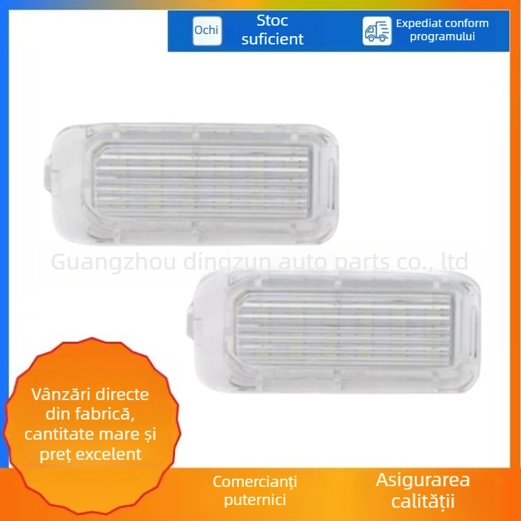 Set de lumini pentru numărul de înmatriculare Ford, cu carcasă albă goală (6M2A-13550-AA)
