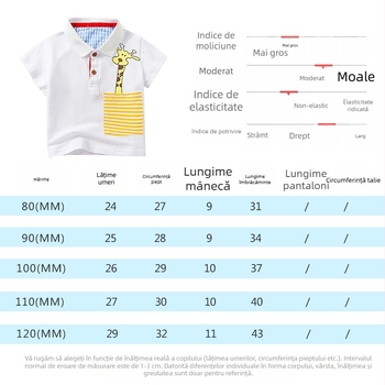 Tricou polo de vară pentru băieți, din bumbac, cu mânecă scurtă