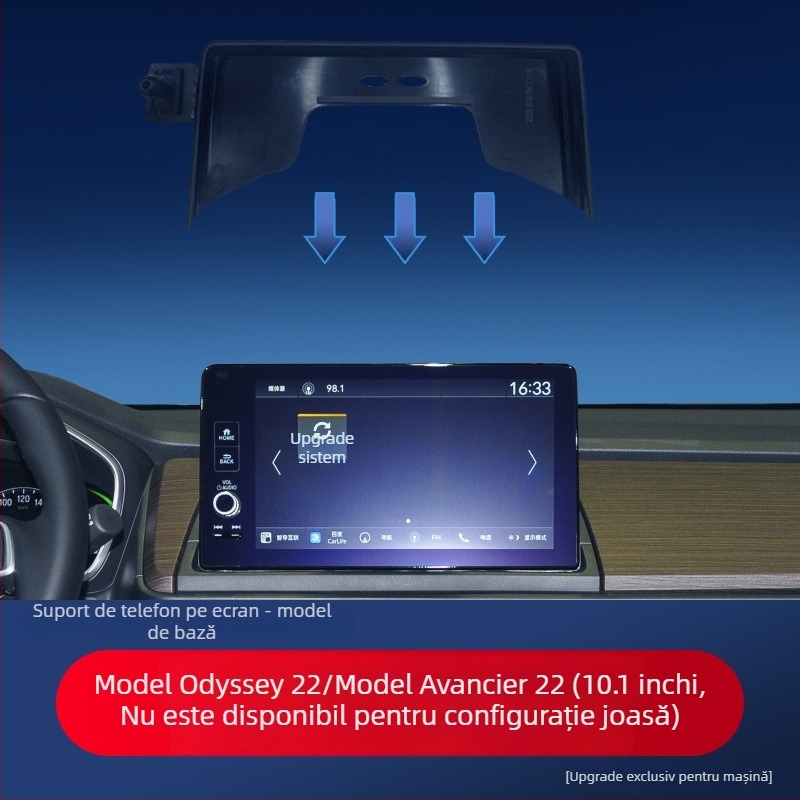 Suport de ecran pentru mașină compatibil cu Honda CR-V, UR-V, Accord, Civic, HR-V și Odyssey